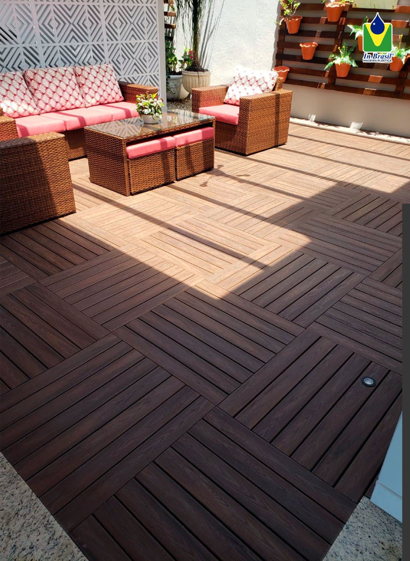 Deck modular IN BRASIL em terraço